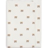 Boss Kids Coperta Bianca con Ricamo e Stampa per Neonati  (dettaglio)