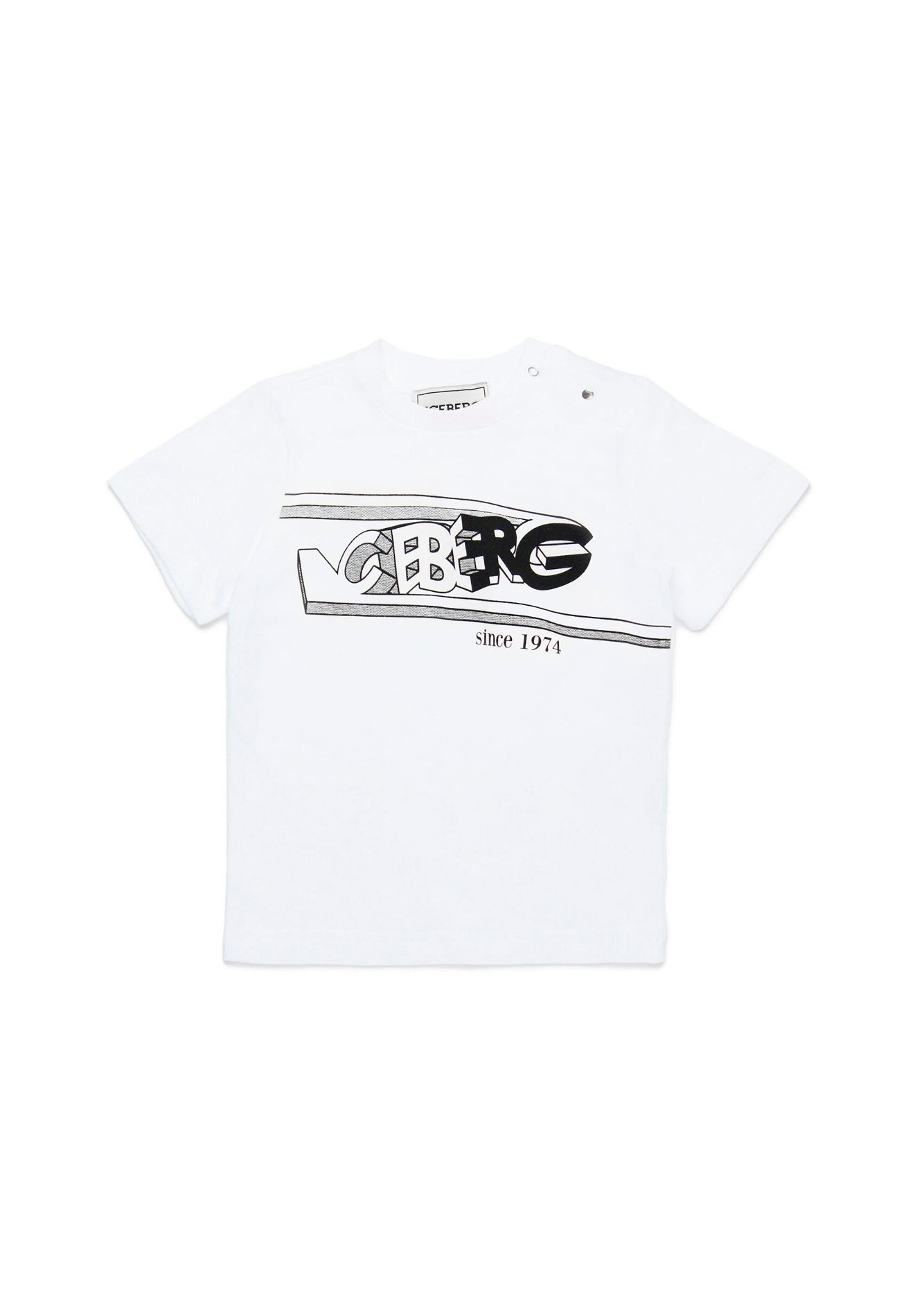 Iceberg Kids T-Shirt Bianca per Neonati