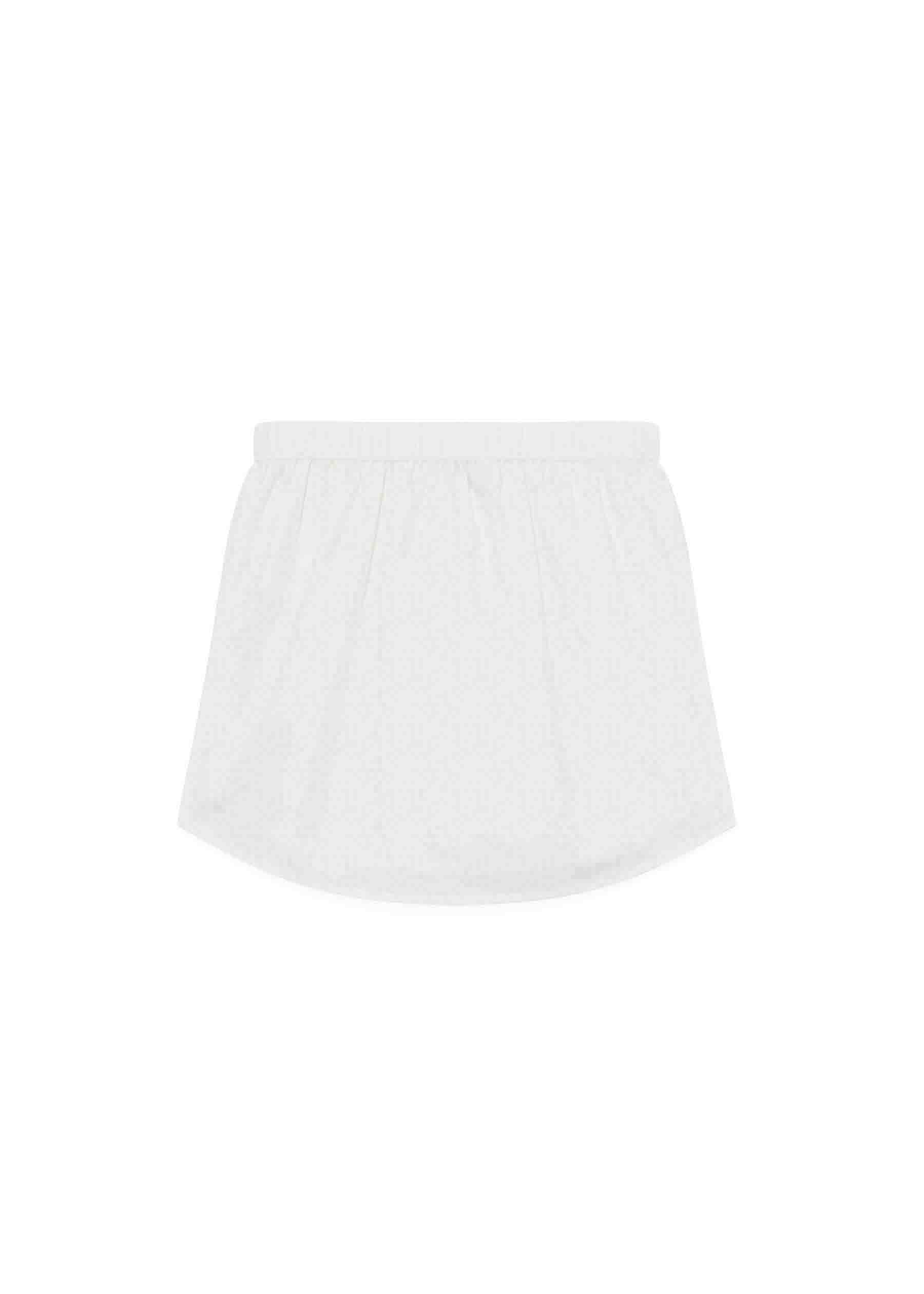 Patrizia Pepe Gonna Bianca Traforata per Bambine