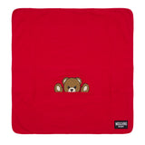 Moschino Kids Coperta Rosso con Teddy
