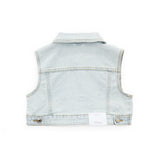Vicolo Gilet Denim Blu per Bambine