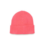 Diesel Kids Cappello Beanie Rosa Corallo con oval D per Neonate (retro)