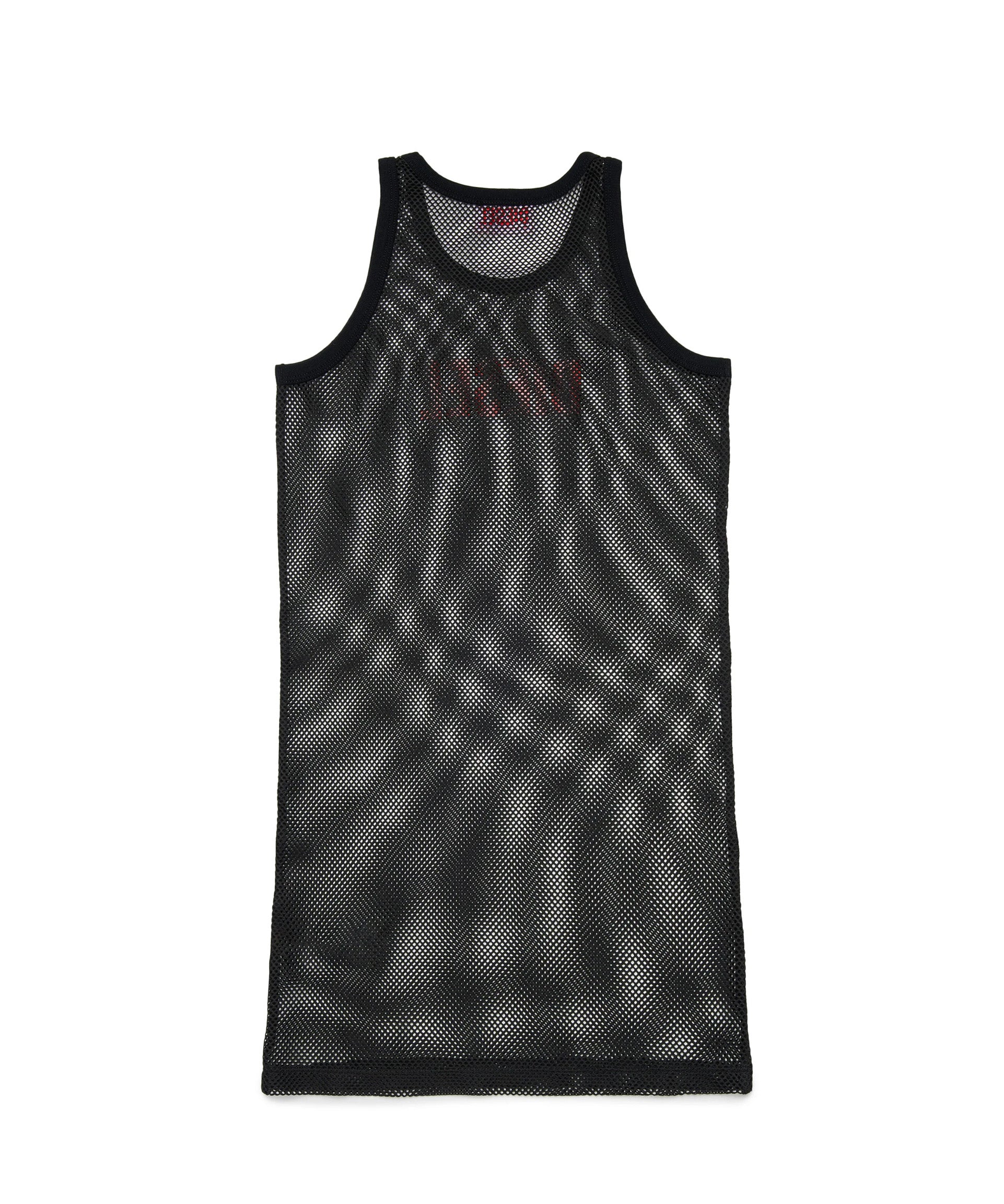 Diesel Kids Copricostume in Mesh Cover-up Nero con Stampa logo 