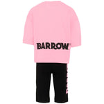 Barrow Kids Completo Rosa e Nero con Logo per Bambine