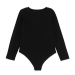 Moschino Kids Body Nero con Borchie Logo per Bambine (retro)
