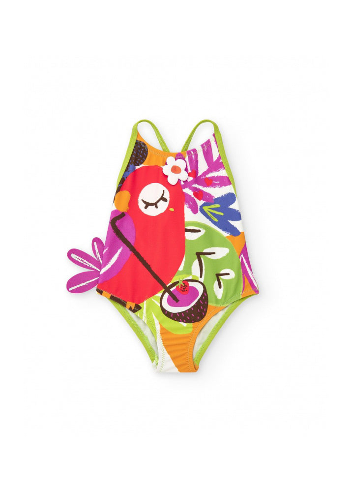 Tuc Tuc Costume Monokini Birds per Neonate