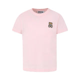 Moschino Kids Pink Embroidery T-shirt for Girls