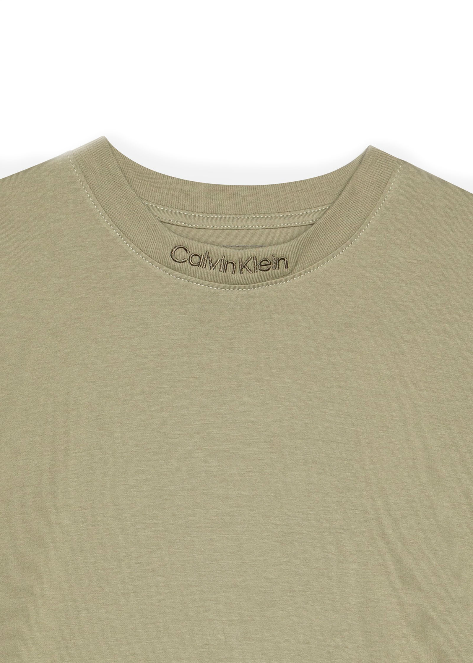 Calvin Klein Kids T-shirt Verde con Logo per Bambini