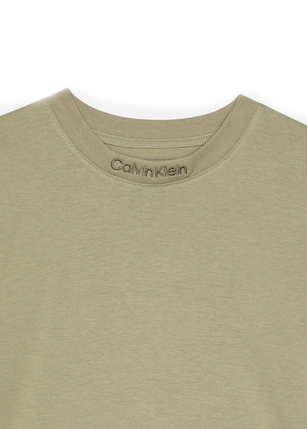 Calvin Klein Kids T-shirt Verde con Logo per Bambini