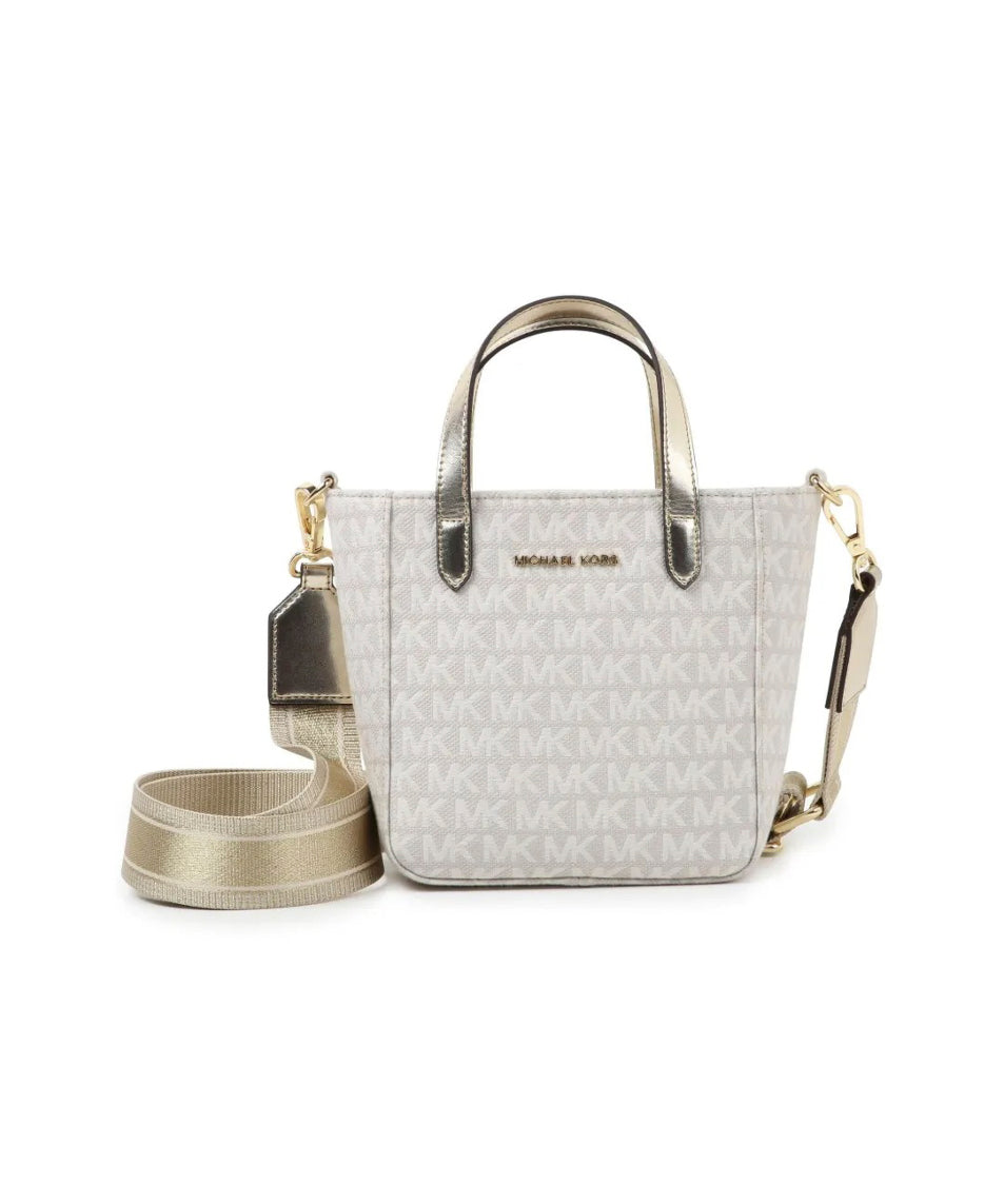 Michael Kors Kids Borsa Crema a Tracolla Monogram per Bambine