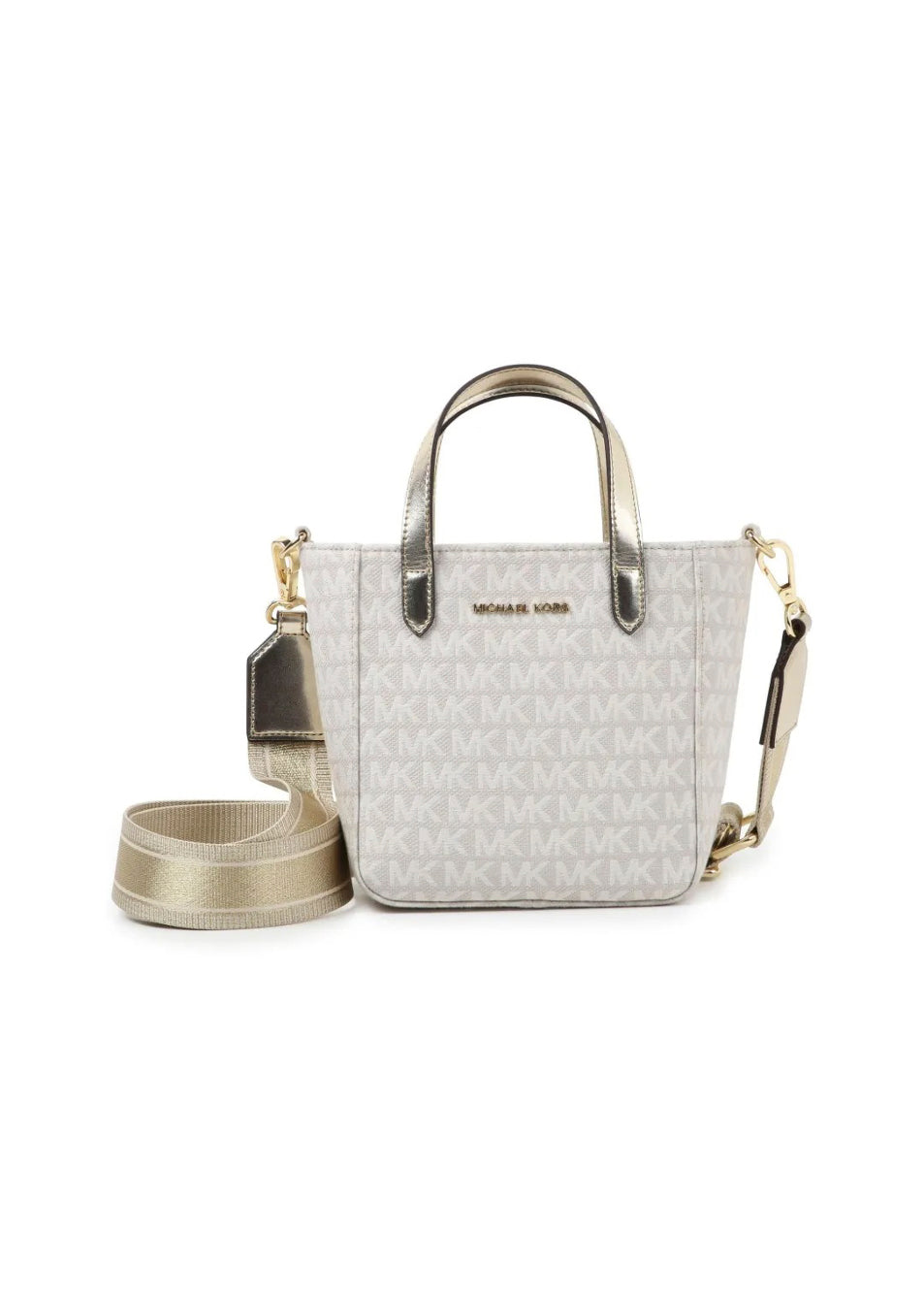 Michael Kors Kids Borsa Crema a Tracolla Monogram per Bambine