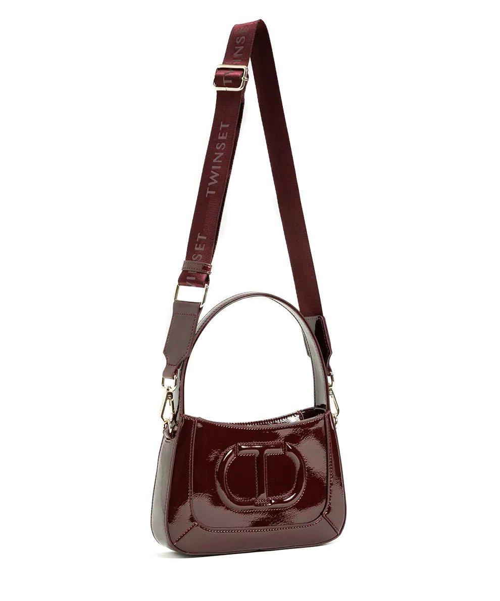 Twinset Kids Borsetta con Tracolla Rimovibile Bordeaux per Bambine