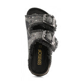 Colors of California Kids Sandalo Denim Nero con Strass per Bambine