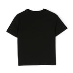MSGM Kids T-Shirt Nera con Logo per Bambine