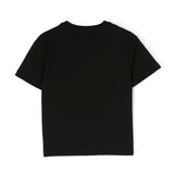 MSGM Kids T-Shirt Nera con Logo per Bambine