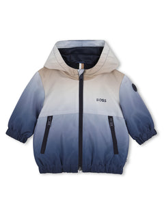 Boss Kids Giacca a Vento Cielo con Logo per Neonati