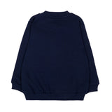 Moschino Kids Felpa Blu Navy con Stampa Orso per Neonati