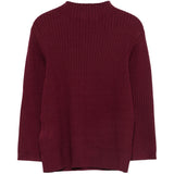 Roberto Cavalli Kids Maglione Bordeaux con Logo per Bambine