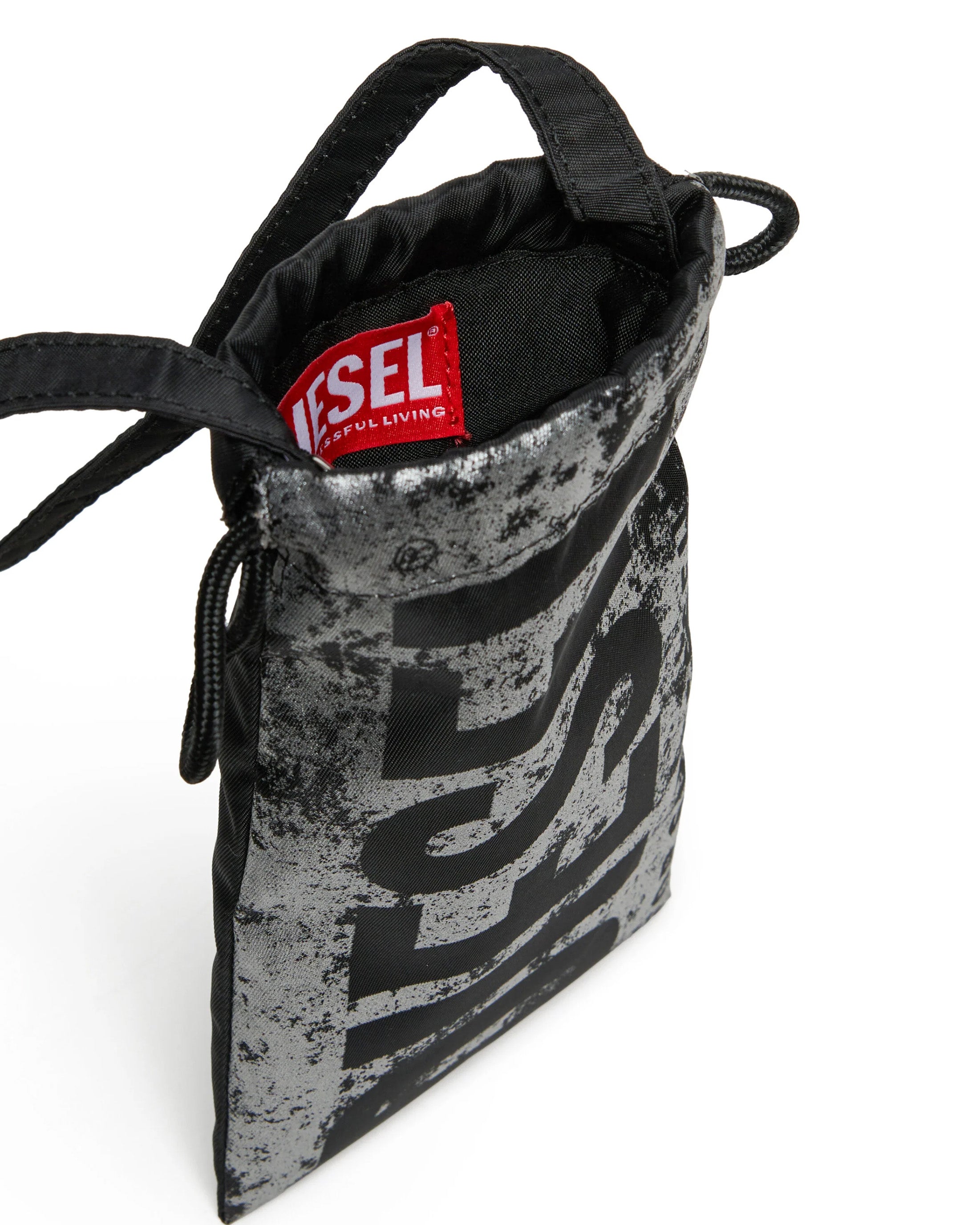 Diesel Kids Borsa Monospalla con Chiusura con Coulisse e Stampa Logo