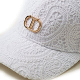 Twinset Kids Cappello Bianco in Pizzo Macramè per Bambine (dettaglio)