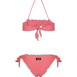 F**K Kids Costume Fucsia con Dettagli Verde per Bambine