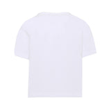 Roberto Cavalli Kids T-Shirt Bianco con Logo per Bambine