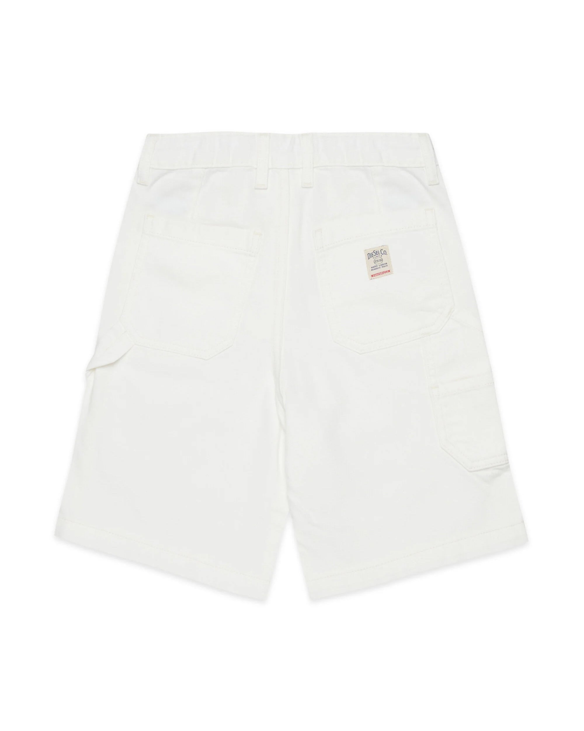 Diesel Kids Bermuda in Denim Bianco per Bambini