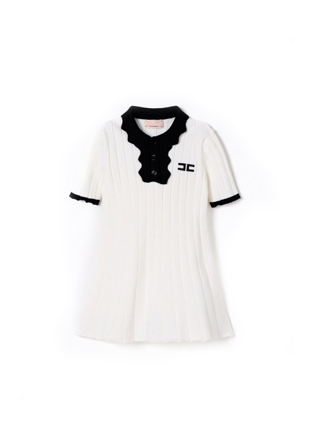 Elisabetta Franchi La Mia Bambina Abito Avorio/Nero per Neonate