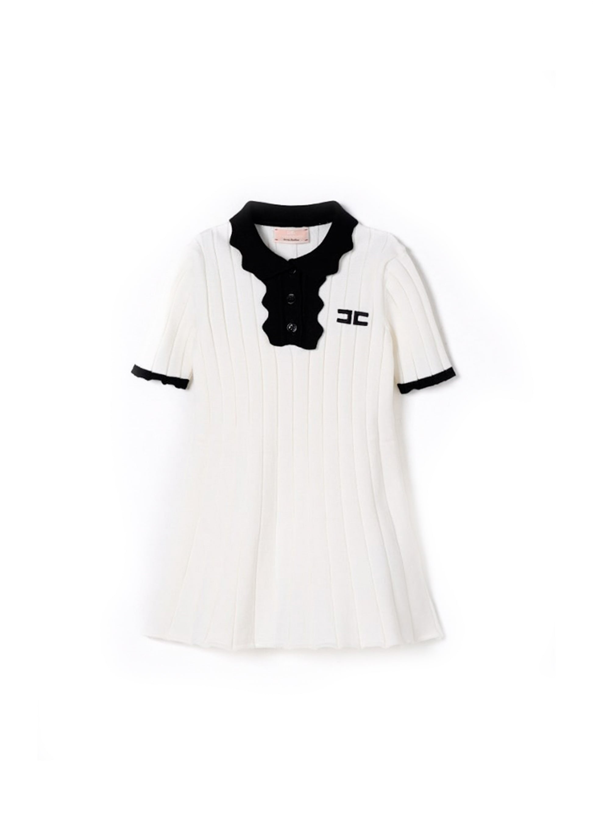 Elisabetta Franchi La Mia Bambina Abito Avorio/Nero per Neonate