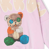 Barrow Kids Felpa con Cappuccio Rosa con Stampa Logo e Pupazzo