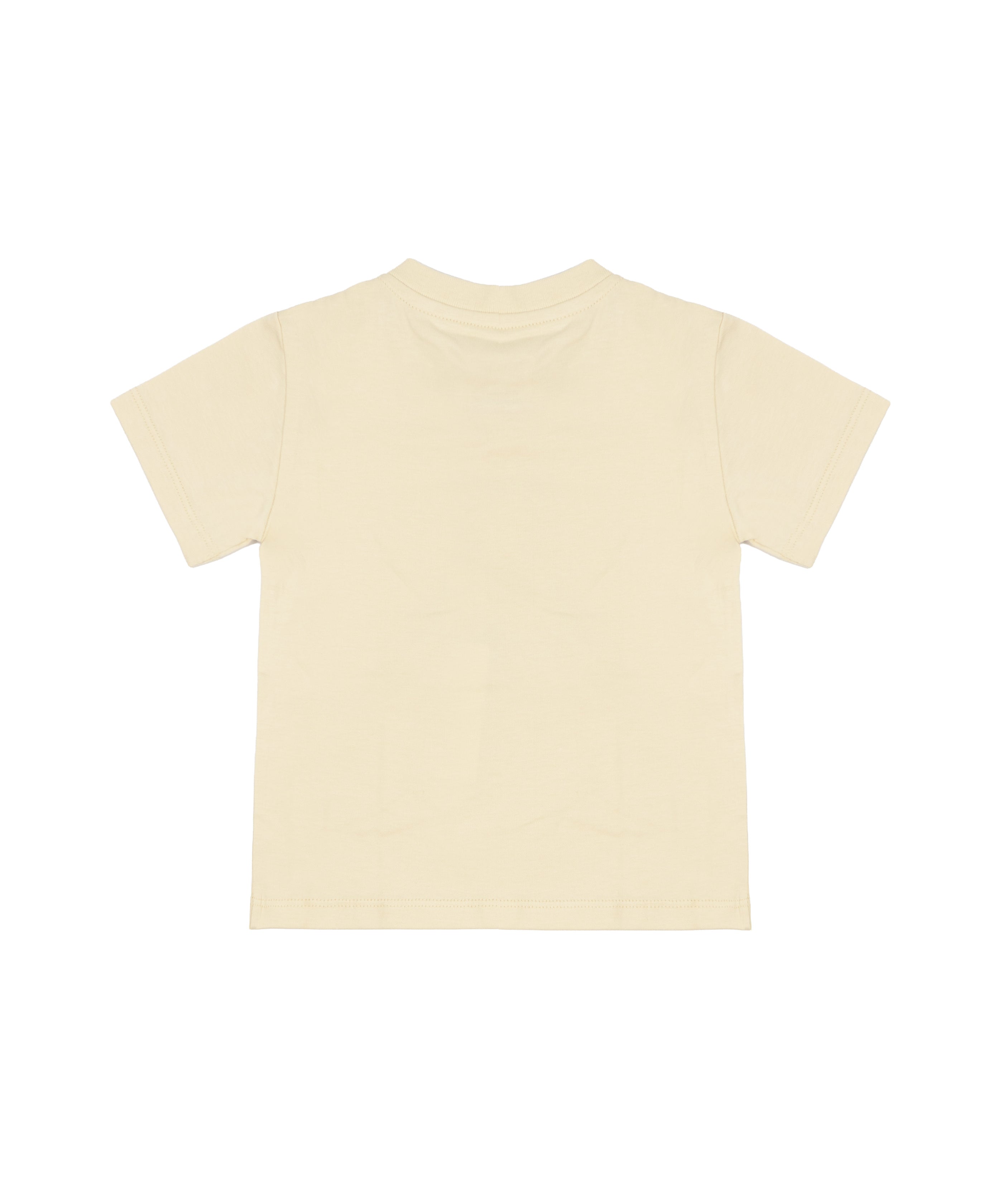 Palm Angels Kids T-Shirt Sabbia con Logo Teddy per Neonati