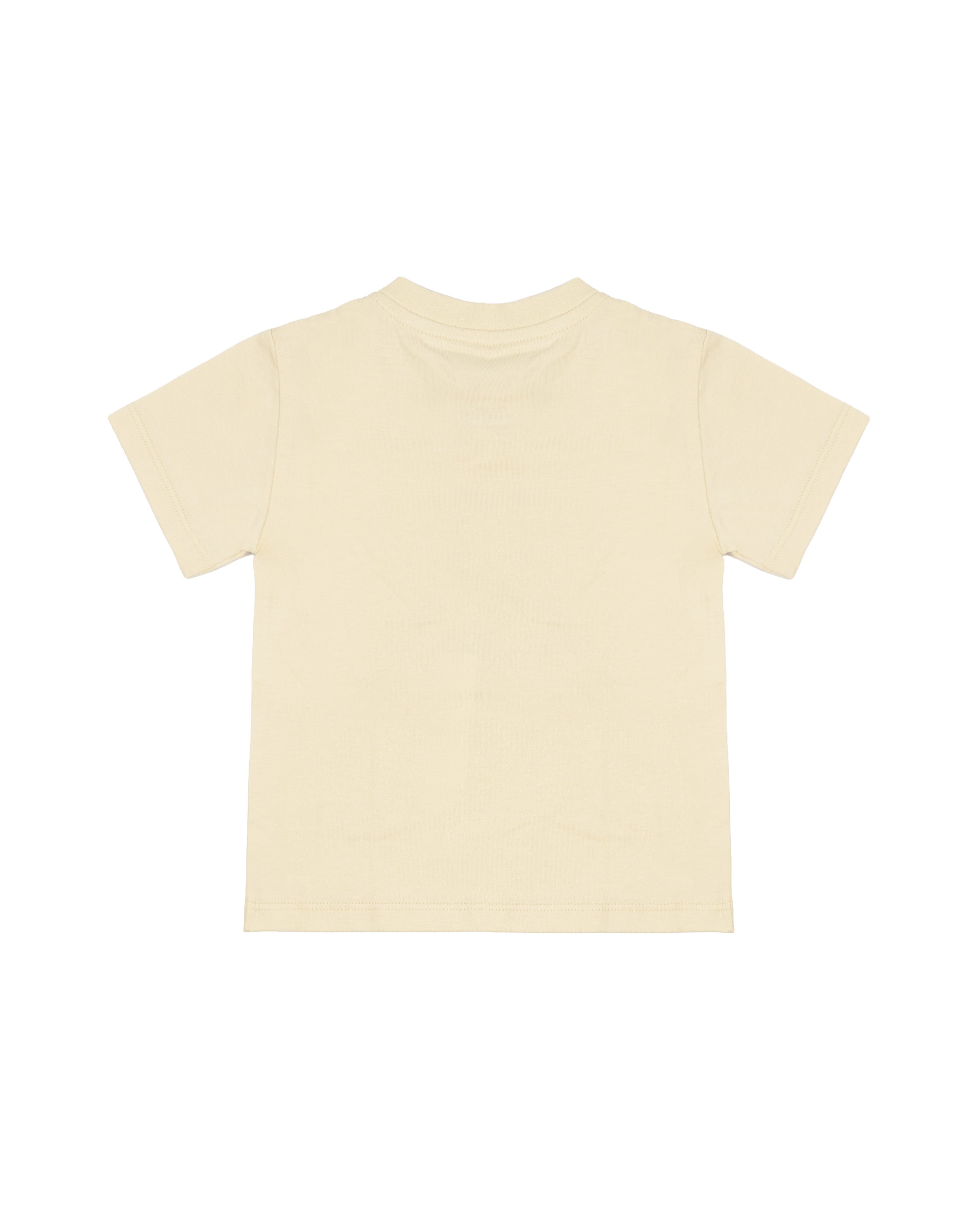 Palm Angels Kids T-Shirt Sabbia con Logo Teddy per Neonati