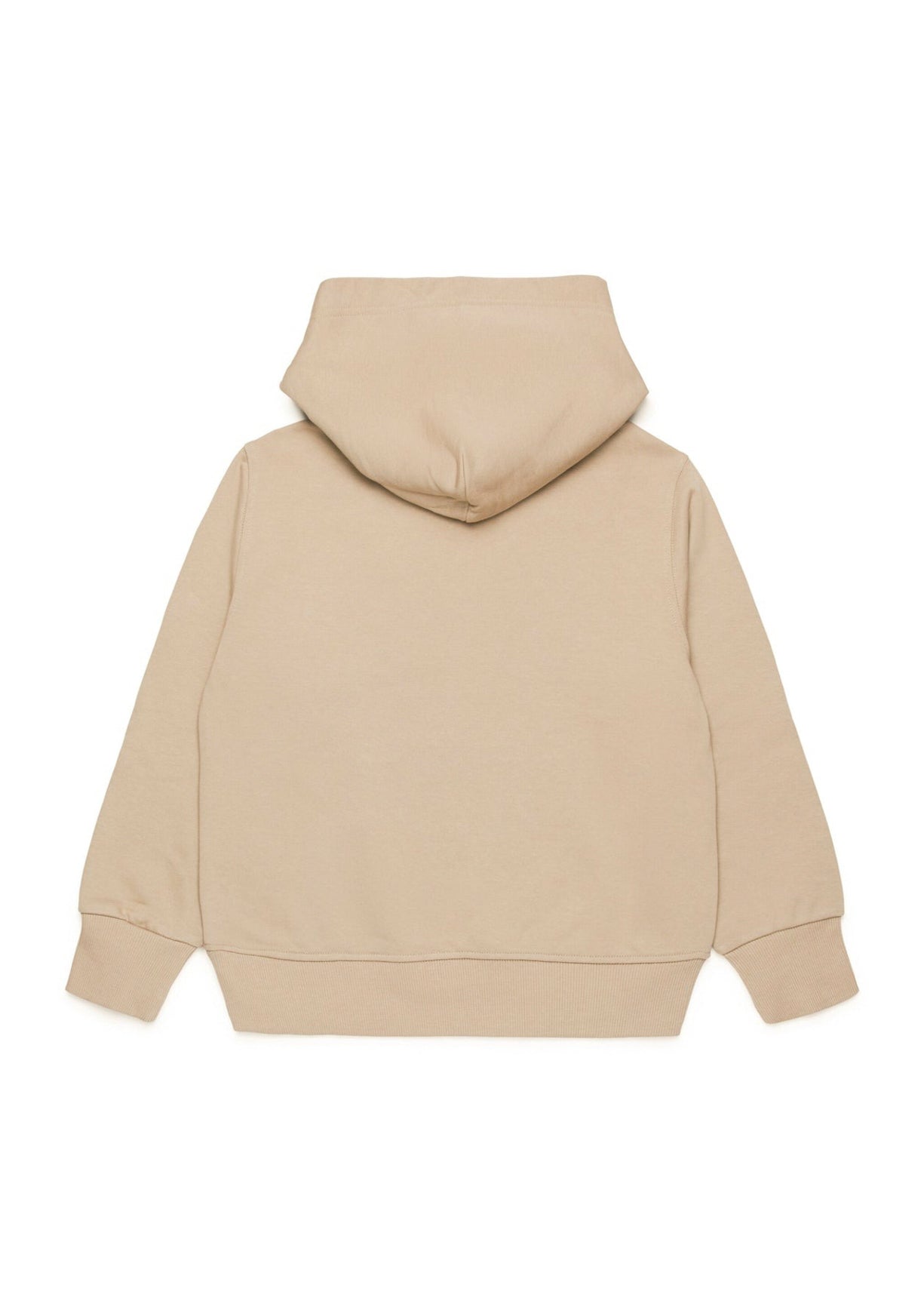 Diesel Kids Felpa Beige con Cappuccio con Logo Oval D per Bambini (retro)