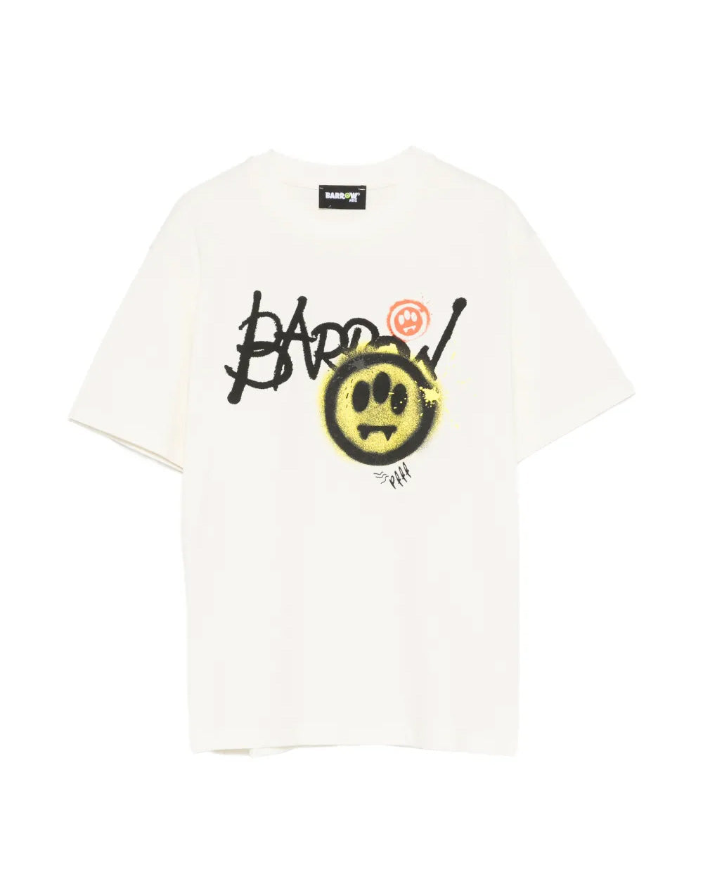 Barrow Kids T-Shirt Crema con Stampa Logo per Bambini