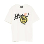 Barrow Kids T-Shirt Crema con Stampa Logo per Bambini