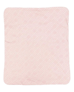 Elisabetta Franchi La Mia Bambina Coperta Rosa con Logo Geometrico per Neonate