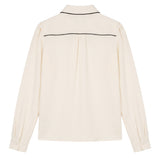 Elisabetta Franchi La Mia Bambina Camicia Milk e Nero con Logo per Bambine