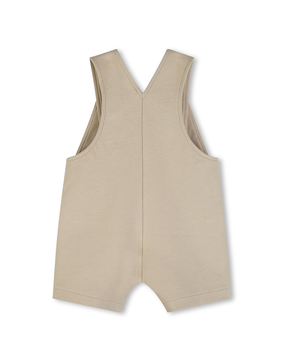 Boss Kids Salopette Beige con Tasca per Neonati