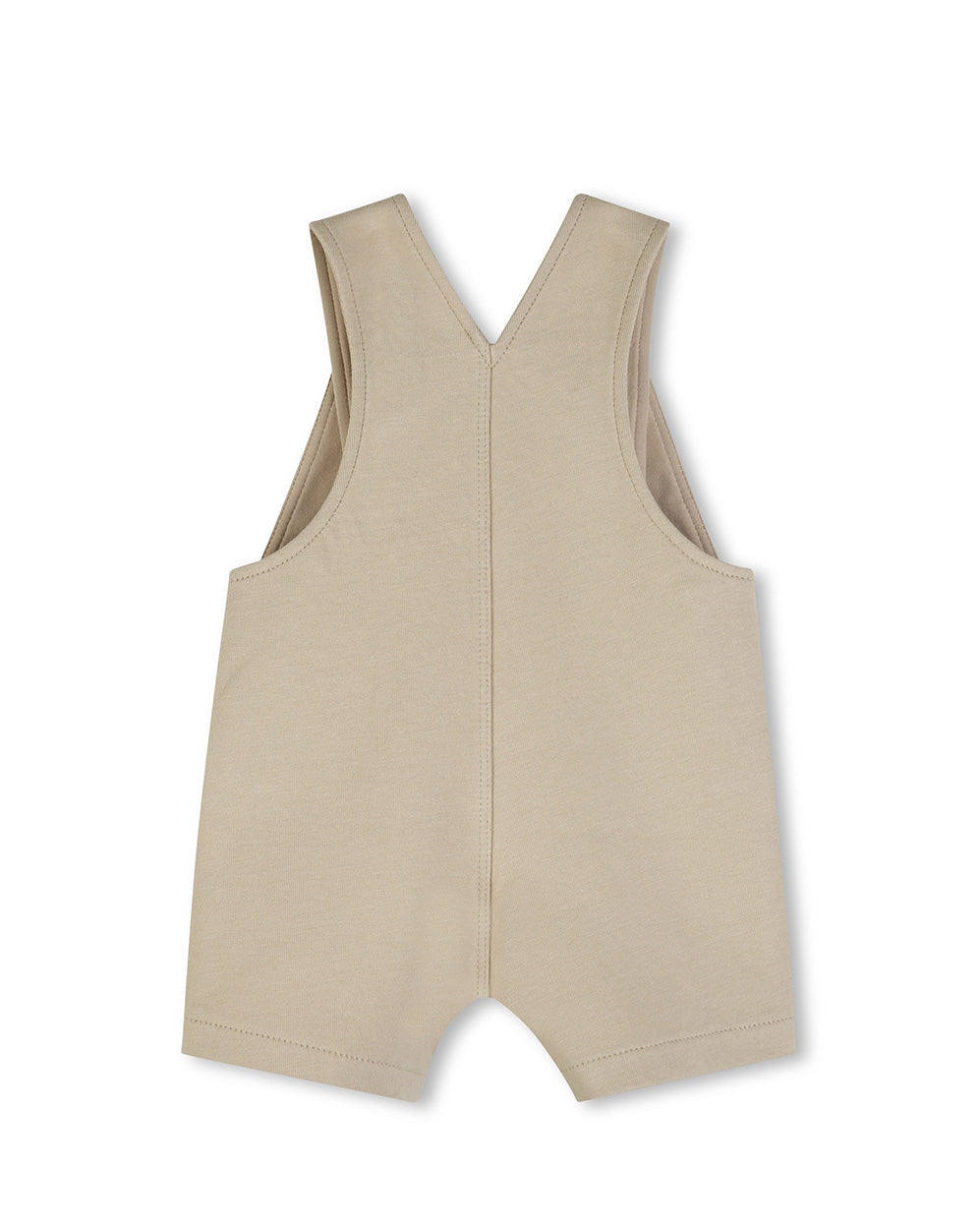 Boss Kids Salopette Beige con Tasca per Neonati
