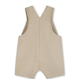 Boss Kids Salopette Beige con Tasca per Neonati