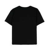 Pinko Kids T-shirt Nera con Logo e Strass