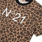 N°21 Kids T-shirt Maculata con Stampa per Bambine (dettaglio)