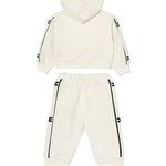 Elisabetta Franchi La Mia Bambina Completo Felpa+Pantalone con Bande Logate per Neonate