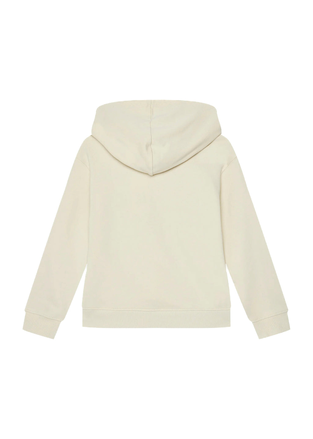 Calvin Klein Kids Felpa con Cappuccio Beige con CK per Bambini