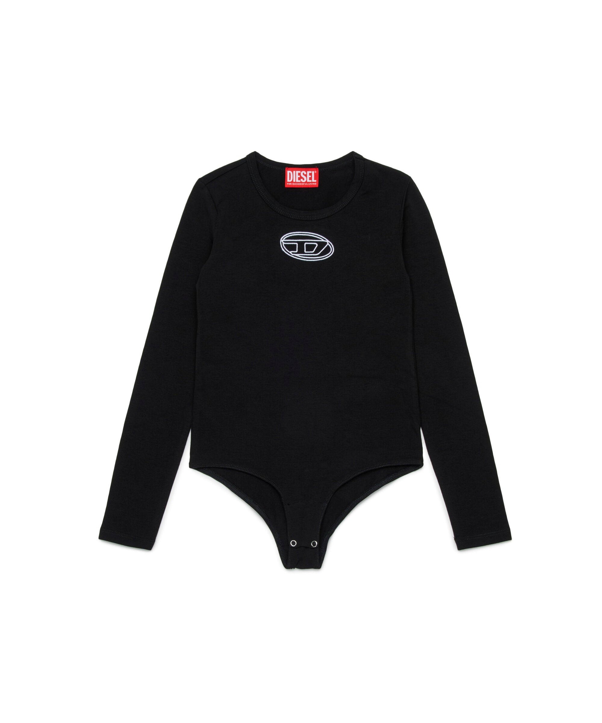 Diesel Kids Body Nero con Oval D per Bambine