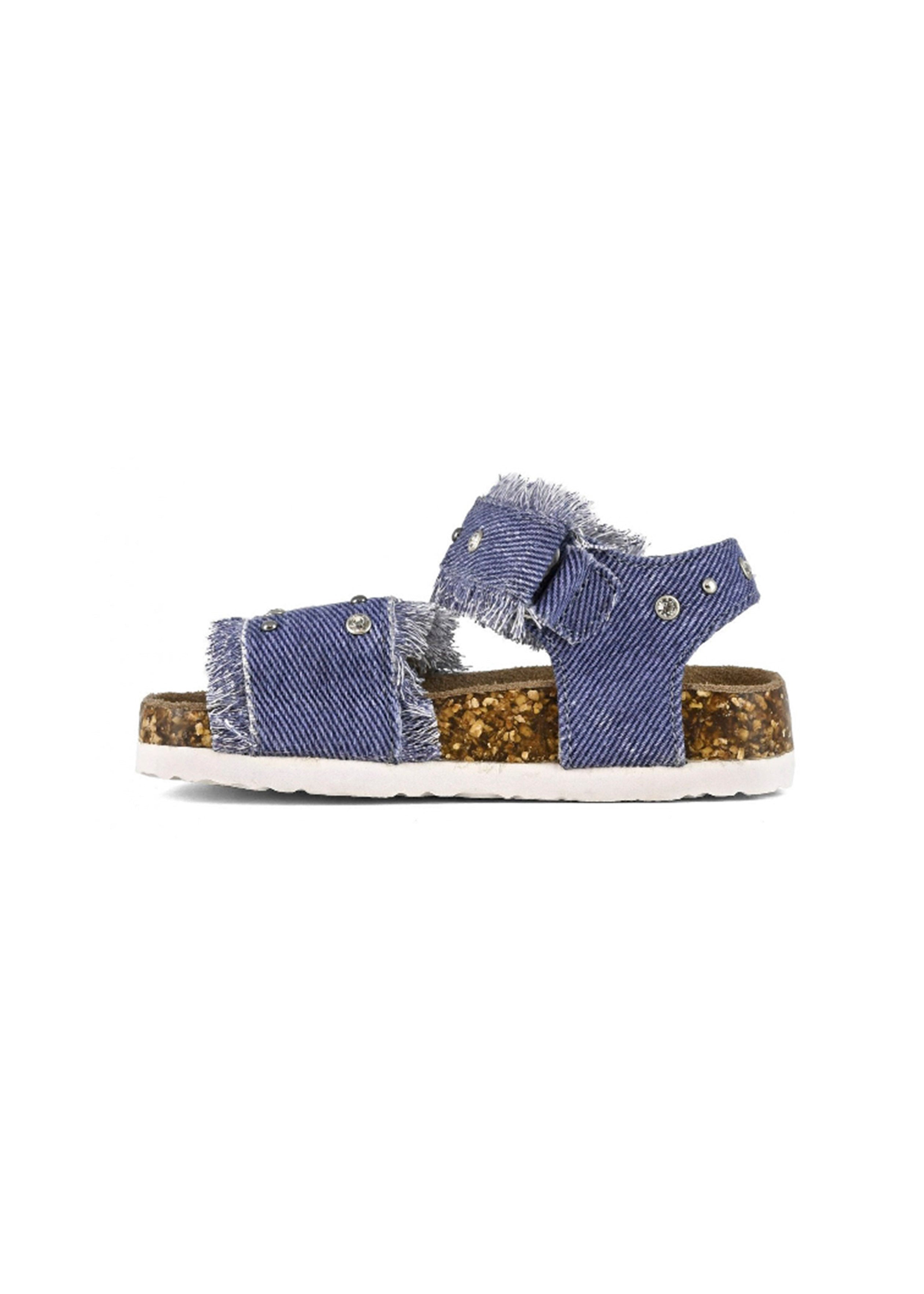 Colors of California Sandalo Denim con Strass per Neonate