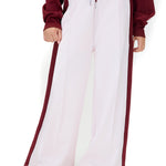 Calvin Klein Kids Pantalone a Zampa Lilla con Dettagli Raspberry Chocolate per Bambine