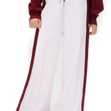 Calvin Klein Kids Pantalone a Zampa Lilla con Dettagli Raspberry Chocolate per Bambine