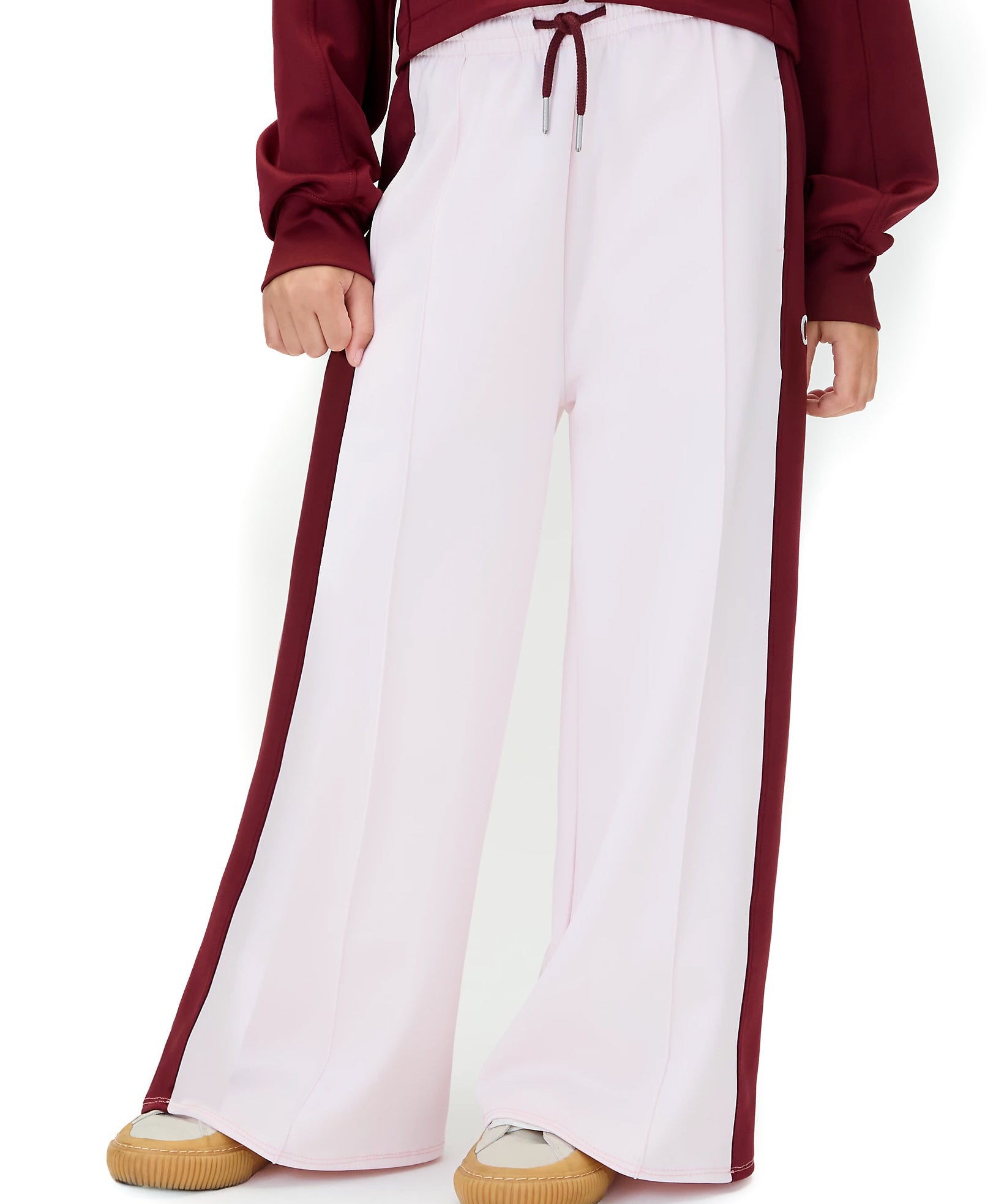 Calvin Klein Kids Pantalone a Zampa Lilla con Dettagli Raspberry Chocolate per Bambine