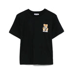 Moschino Kids T-shirt Nera con Stampa Toy per Bambini